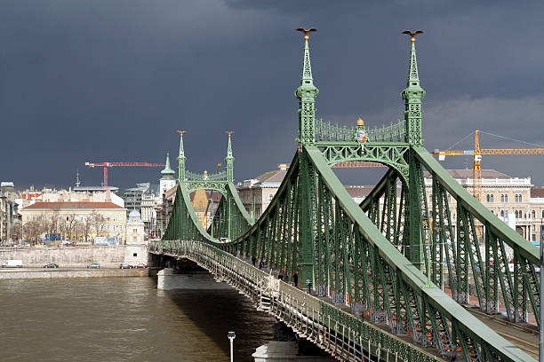 Liberty Bridge stock photo