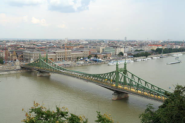 Liberty bridge stock photo