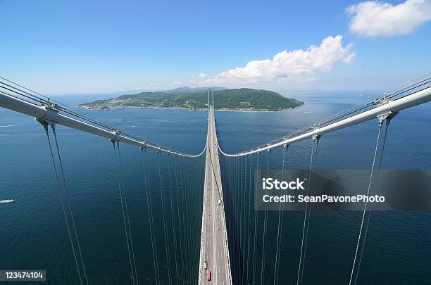 Akashikaikyo Stockfoto und mehr Bilder von Akashi-Brücke - Akashi-Brücke, Luftaufnahme, Hängebrücke