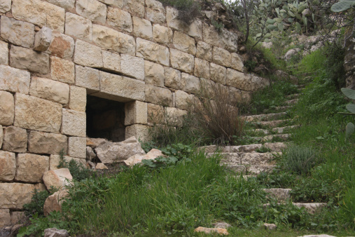 Abandoned Arab village Lifta in Jerusalem