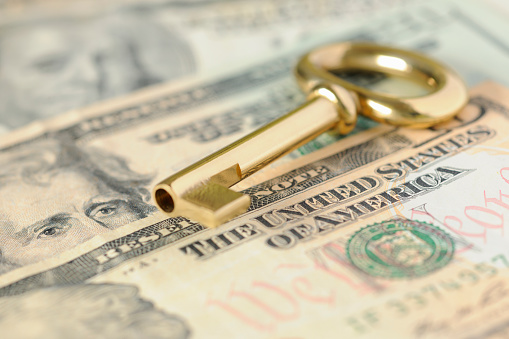Gold Key to Success over United States Dollars in Cash
