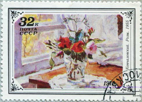 A stamp printed in the USSR showing still-life, circa 1979