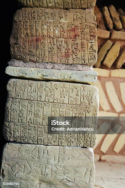 Ancient Sumerian Writing Stock Photo - Download Image Now - Cuneiform, Handwriting, Mesopotamian