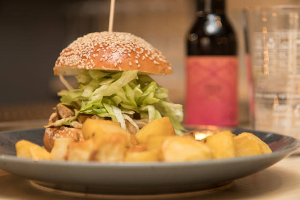 istock Close up on a delicious hamburger 1234809488