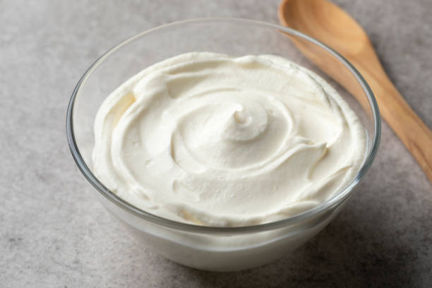 istock Fresh creme fraiche in a bowl 1234810318
