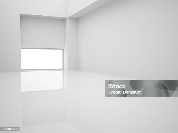 New White Interior Stock Photo - Download Image Now - Architecture, Color Image, Design