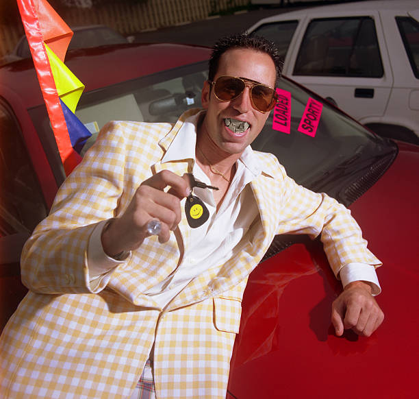 Used Car Salesman  sleaze stock pictures, royalty-free photos & images