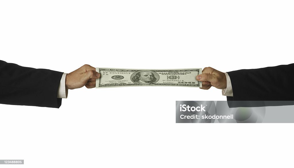 Rozciąganie buck - Zbiór zdjęć royalty-free (Banknot USA)