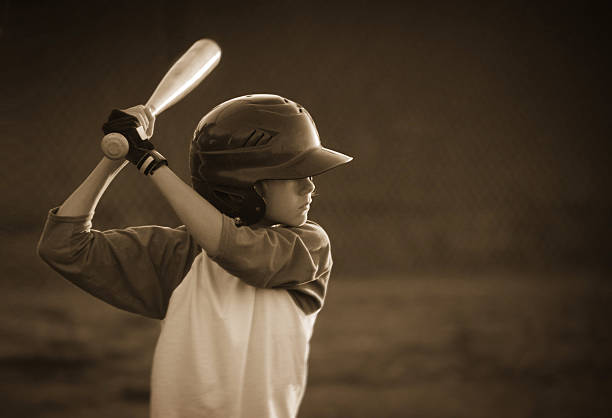 kinderliga ausbackteig - playing field little league baseballs baseball player stock-fotos und bilder
