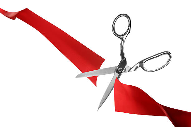 istock Red Ribbon Cutting Ceremony 123489804