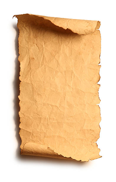 старый бумага - scroll parchment paper old стоковые фото и изображения