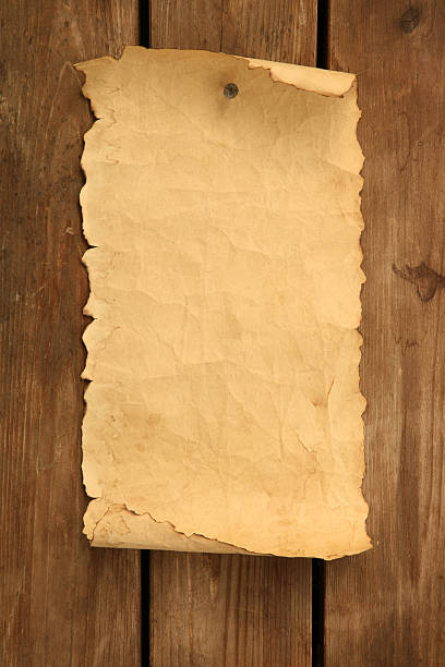 istock Old Note Posted to the Door 123490017