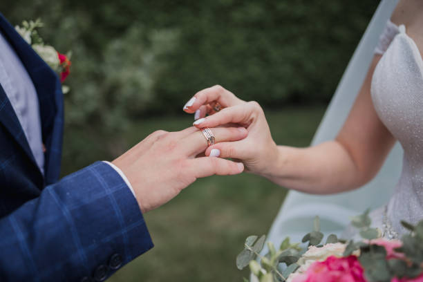 istock the bridegroom puts a ring on the bride’s finger 1234905711