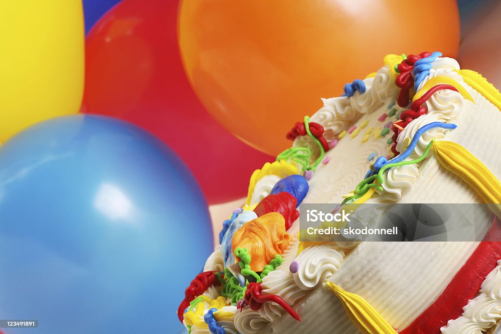 Torta di compleanno - Foto stock royalty-free di Close-up