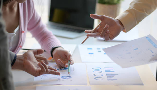 istock The marketing team is analyzing the future market situation to plan for the next step. 1234922552