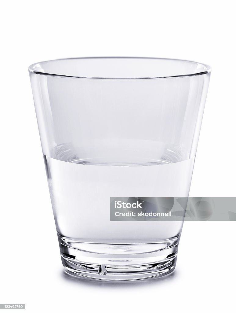 glass half full  Drinking Glass Stock Photo