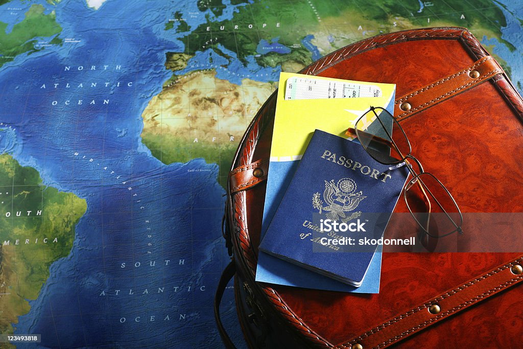 Do mundo traveler - Foto de stock de Mapa-múndi royalty-free