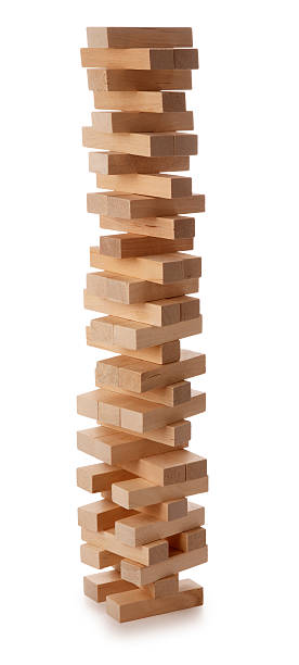 saldo drewniane klocki - wood toy block tower zdjęcia i obrazy z banku zdjęć