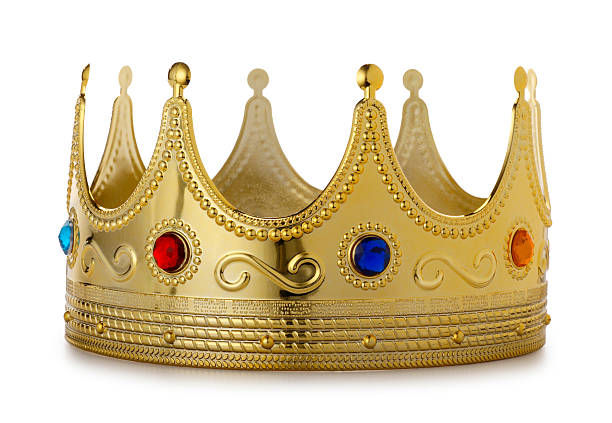 Kings Crown on White stock photo