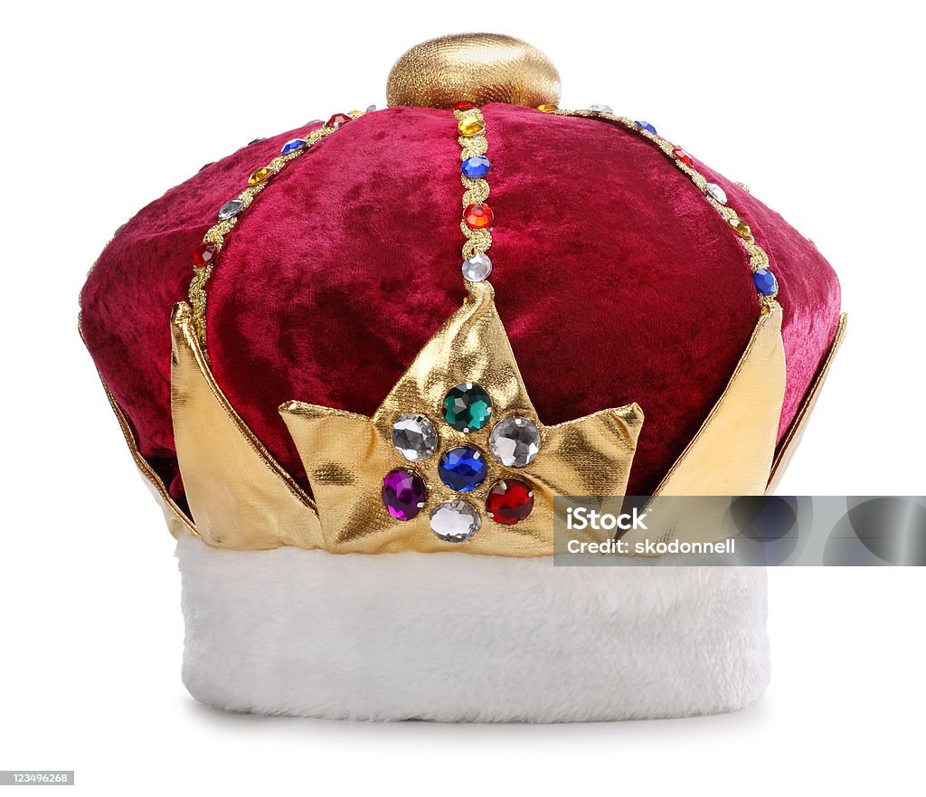 Rois couronne sur blanc - Photo de Costume de déguisement libre de droits