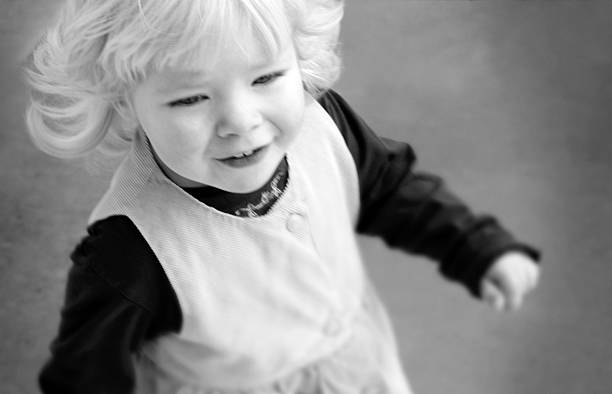 istock Four Year Old Girl Running 123497311