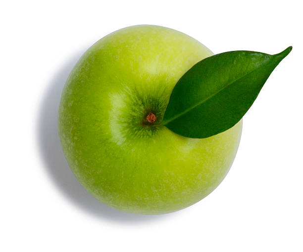 manzana verde - apple granny smith apple green leaf fotografías e imágenes de stock