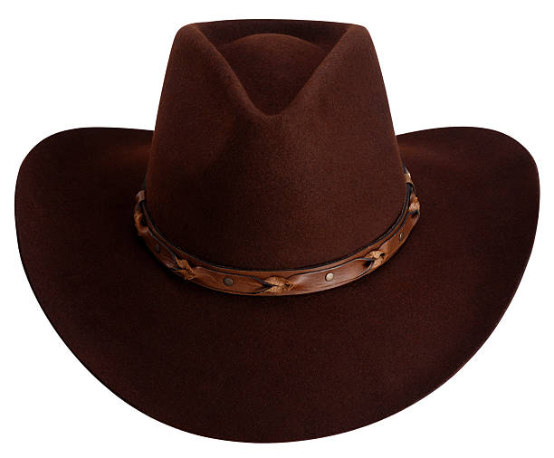 istock Brown Cowboy Hat Isolated on White 123499298