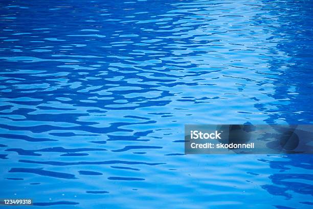 Blue Pool Water Stock Photo - Download Image Now - Abstract, Backgrounds, Blue