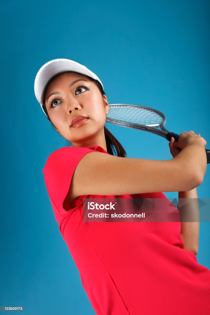 Femme de joueur de Tennis - Photo de Femmes libre de droits