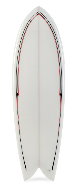 Tabla de surf Aislado en blanco photo