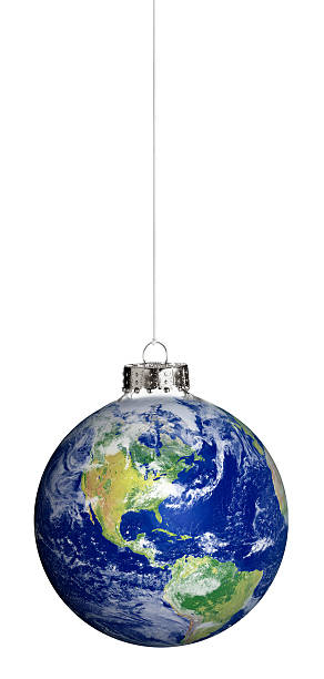 istock World Christmas Ball Ornament on a String 123501393