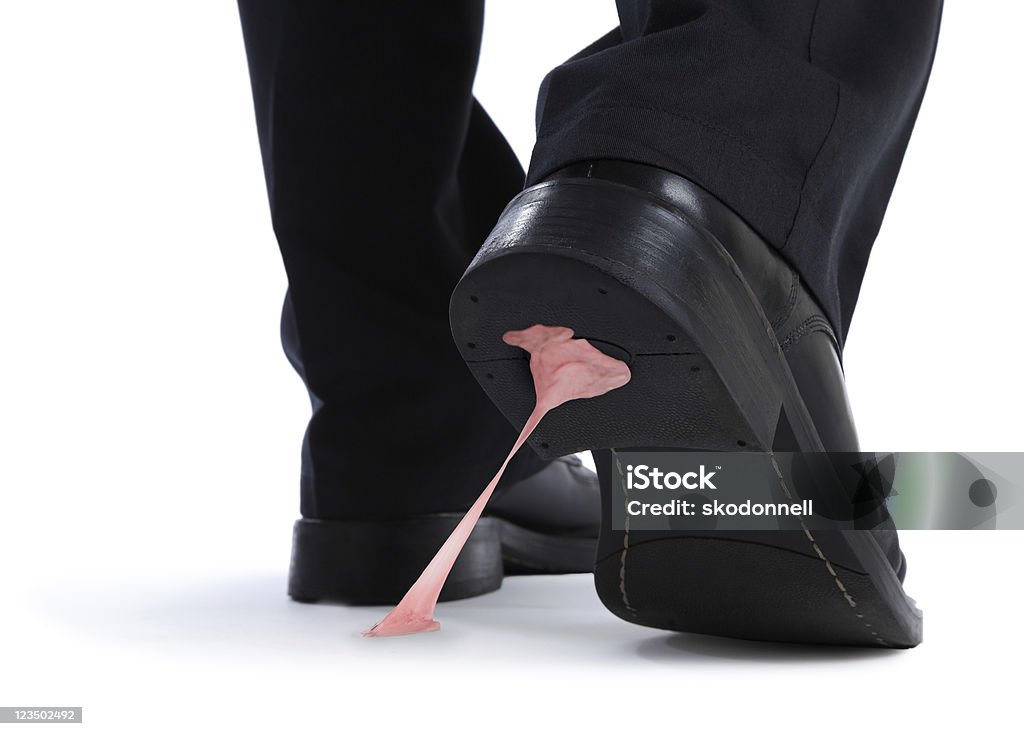 Gum 굴절률은 신발 - 로열티 프리 풍선껌 스톡 사진