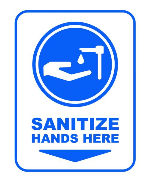 Hinweisschild 'Bitte Handdesinfektion Benutzen' – Aus Stabilem 3-mm-Kunststoff
