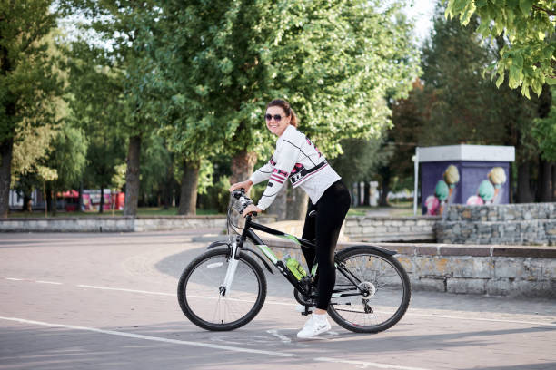 istock Ride on a bike in town 1235076116