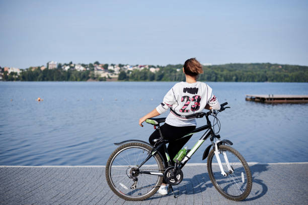 istock Ride on a bike in town 1235080743