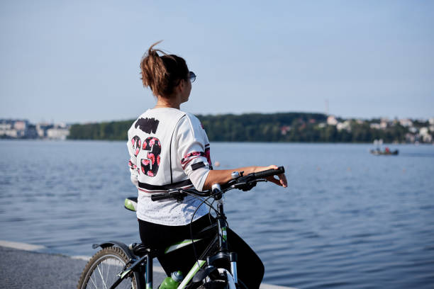 istock Ride on a bike in town 1235083329