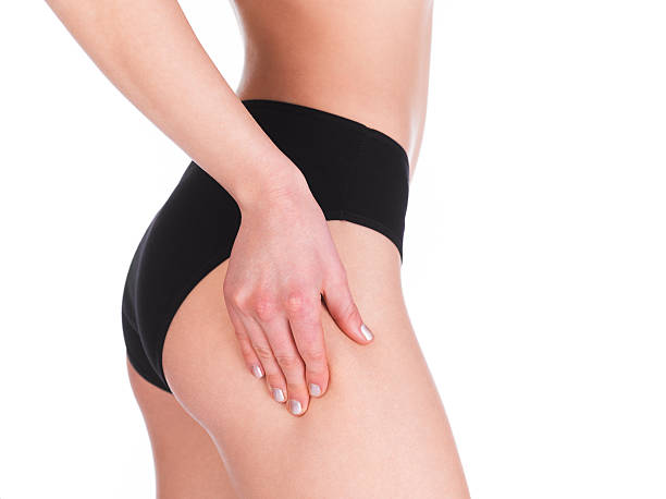 istock Girl checking her cellulite on buttocks 123508761
