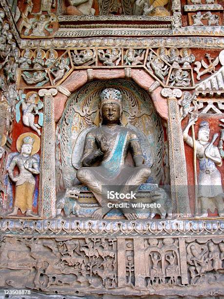 Mnich Kamień Rzeźba - zdjęcia stockowe i więcej obrazów Bez ludzi - Bez ludzi, Budda, Buddyjskie Groty Yungang