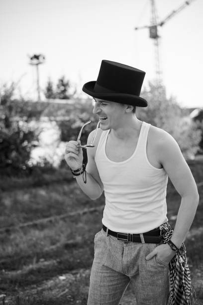istock Male photoshoot at construction site 1235136386