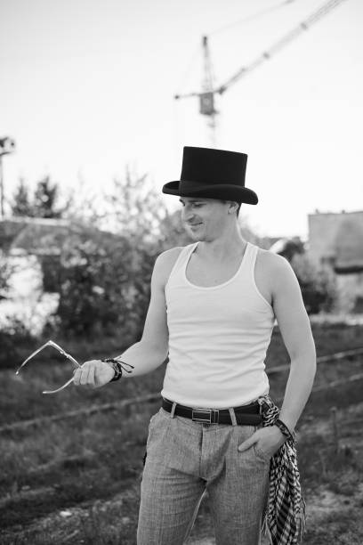 istock Male photoshoot at construction site 1235136928