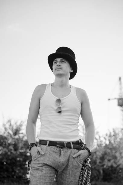istock Male photoshoot at construction site 1235137232
