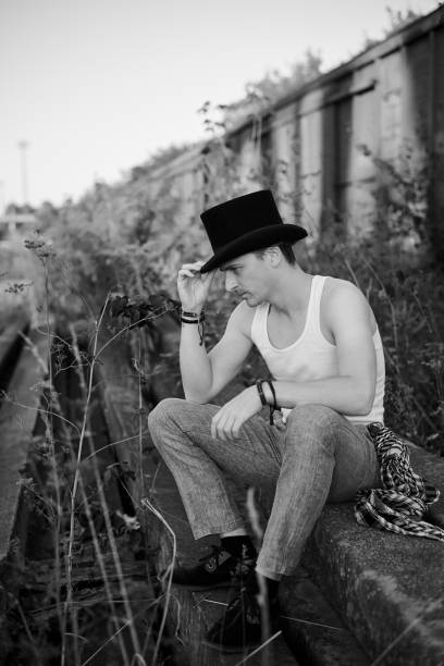 istock Male photoshoot at construction site 1235138014