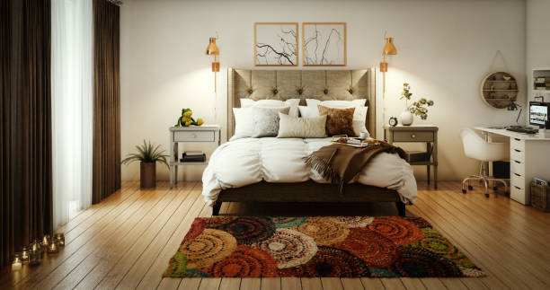 istock Cozy and Lovely Master Bedroom 1235212466