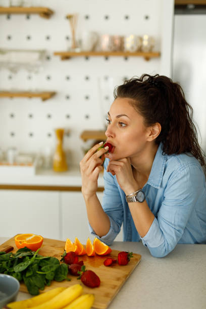 istock Step by step preparation of a smoothie in the kitchen 1235240579