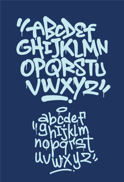 Mixed art urban style fonts, textures, names and more Totally hand drawing urban style graffiti patterns, fonts, icons and names art name plates stock illustrations