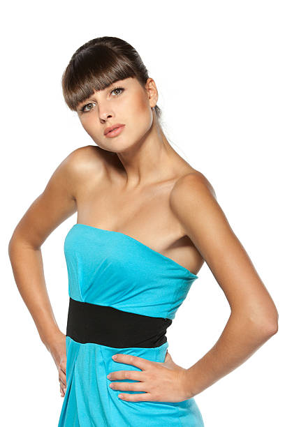 istock Young female posing with her hands on the waist 123541380
