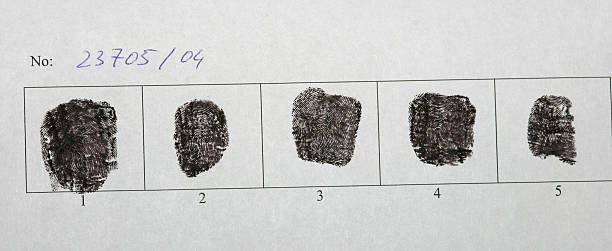 Police record Fingerprints in police record. gang photos stock pictures, royalty-free photos & images