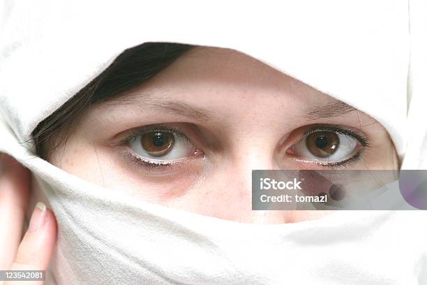 High Key Covered Woman Stock Photo - Download Image Now - Adult, Adults Only, Africa
