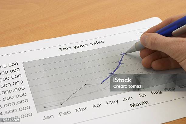 Tabelle Des Sales Stockfoto und mehr Bilder von Ausverkauf - Ausverkauf, Bildkomposition und Technik, Blau