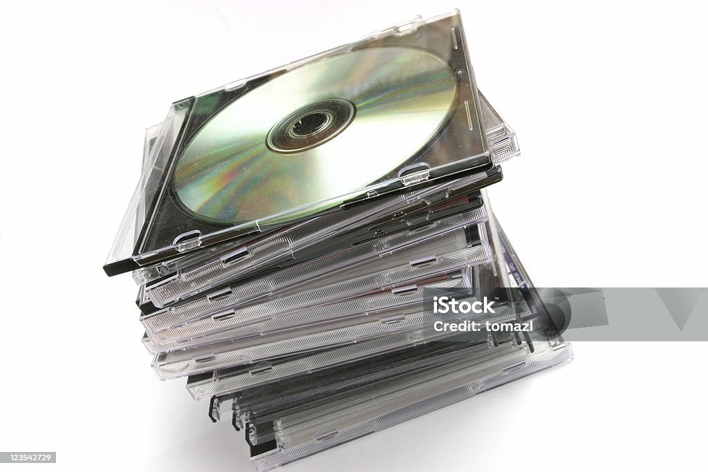 Discos compactos - Foto de stock de Blanco - Color libre de derechos